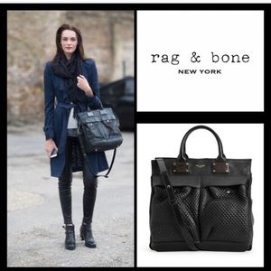 Rag & Bond large studded pilot bag